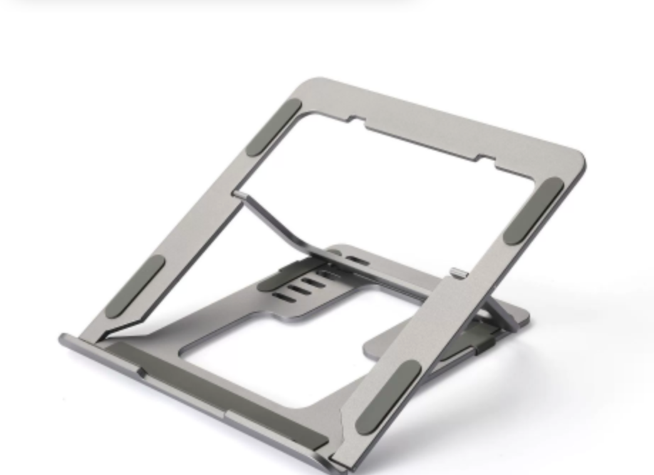 Aluminium Laptop Stand | Adjustable Height & Cooling | Ergonomic Desk Riser