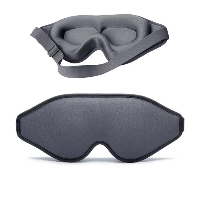 3D Memory Foam Sleep Mask | Total Blackout, Zero Eye Pressure & Ultra Comfortable