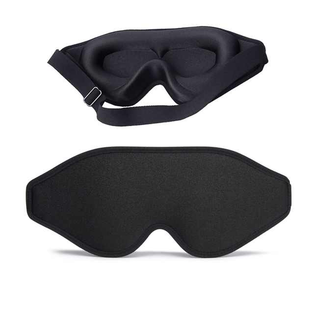 3D Memory Foam Sleep Mask | Total Blackout, Zero Eye Pressure & Ultra Comfortable