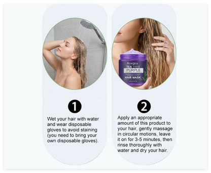 Purple Shampoo for Yellow Tone Removal and Hair Care