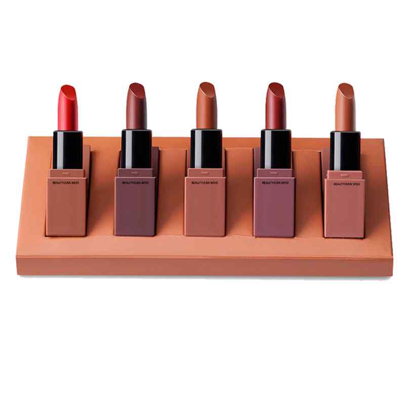 5-Piece Long-Lasting Moisturising Lipstick Set | Rich Colour, Hydrating & All-Day Wear