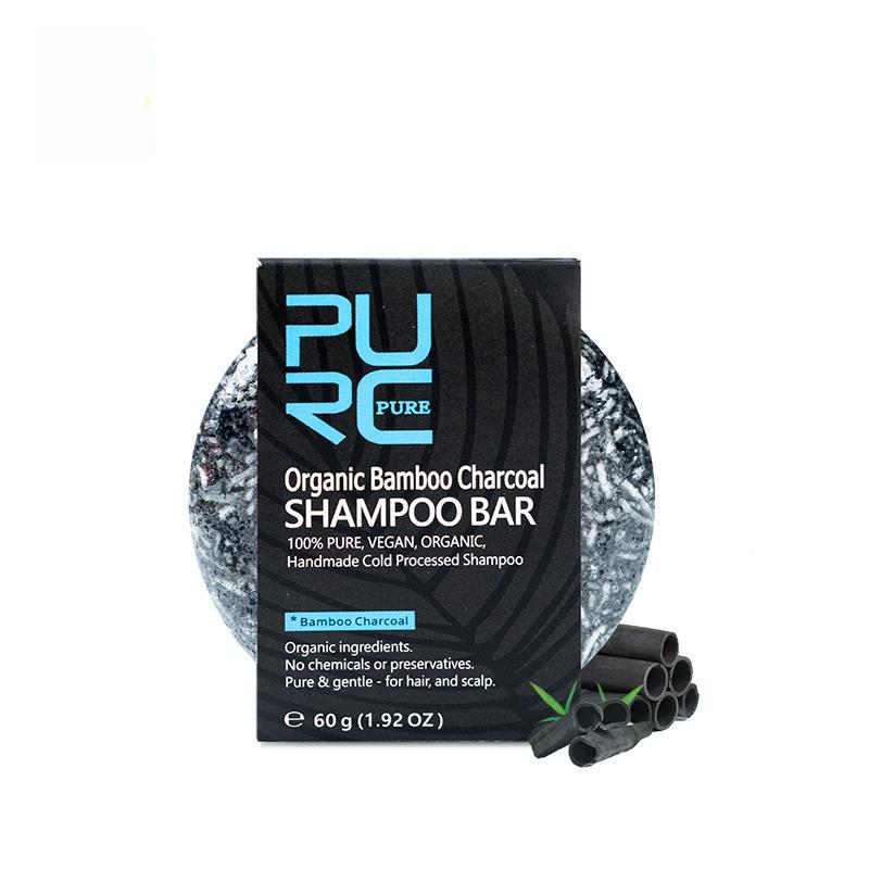 Bamboo Charcoal Shampoo Bar | Deep Cleanse & Nourishing Shine | 60g
