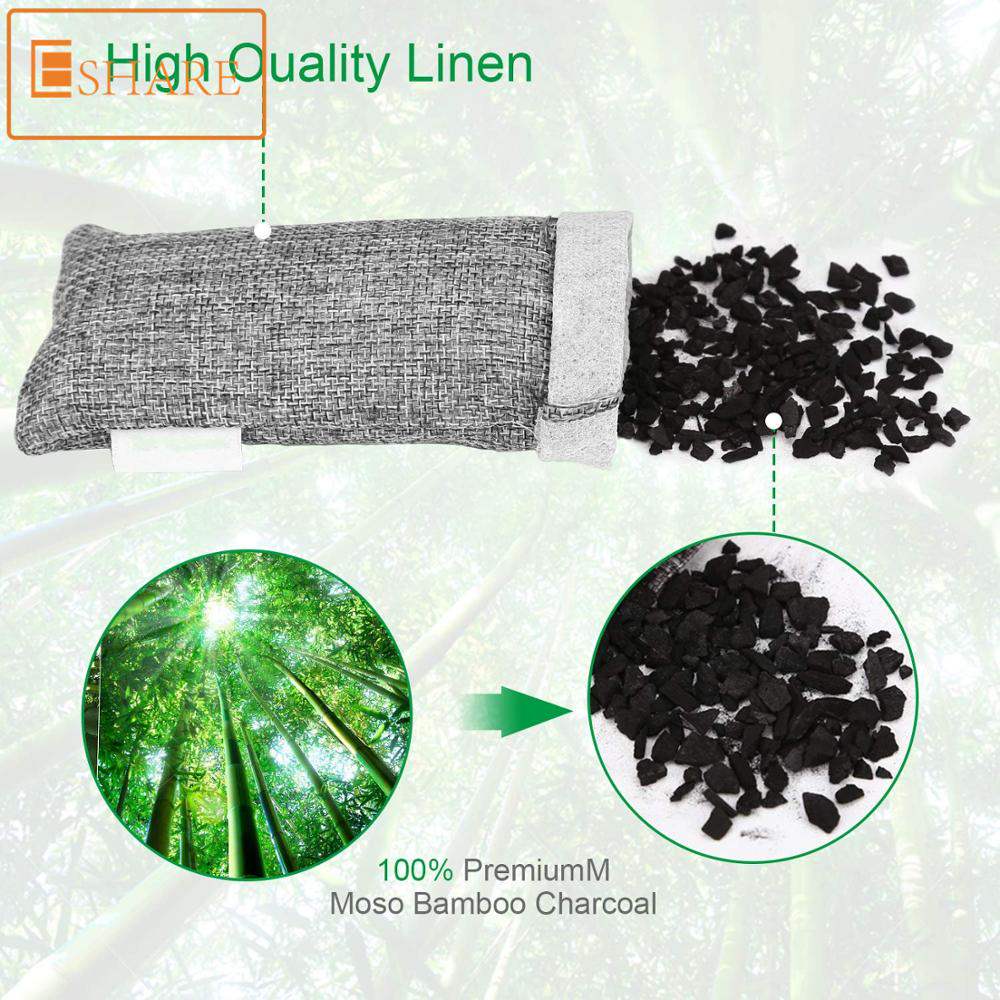 Bamboo Charcoal Deodorizer Bags | Natural Air Purifier | 1, 2 & 4 Pack