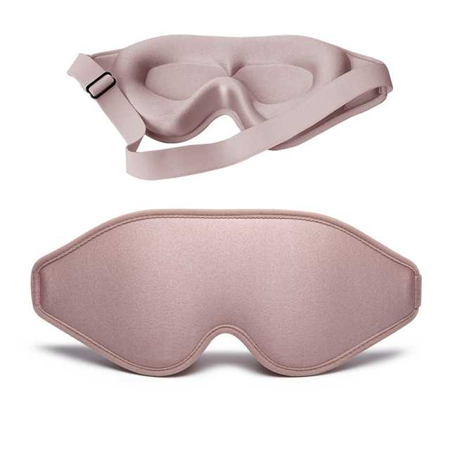 3D Memory Foam Sleep Mask | Total Blackout, Zero Eye Pressure & Ultra Comfortable