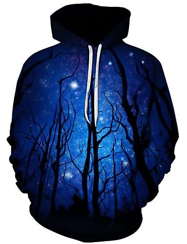 3D Digital Print Leaf Hoodie Sweatshirt for Women