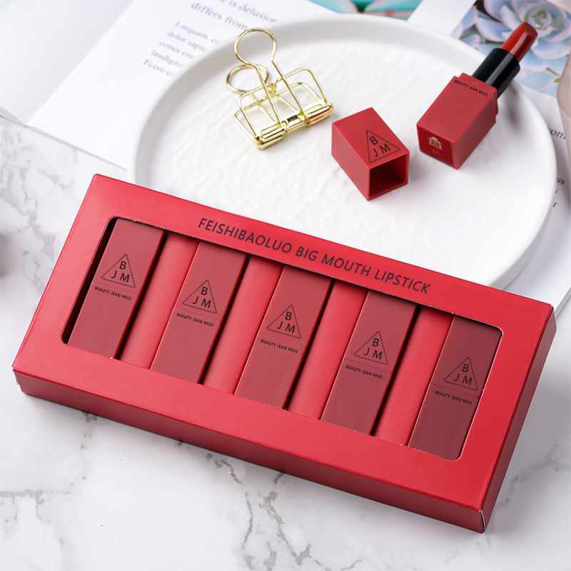 5-Piece Long-Lasting Moisturising Lipstick Set | Rich Colour, Hydrating & All-Day Wear