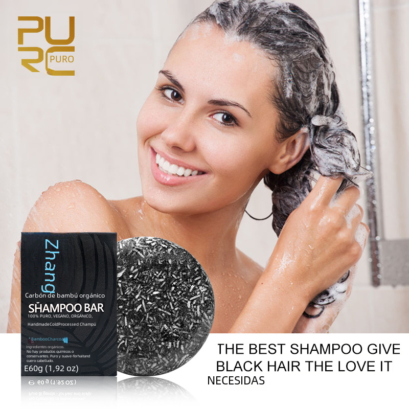Bamboo Charcoal Shampoo Bar | Deep Cleanse & Nourishing Shine | 60g